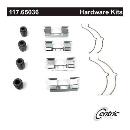 Centric Disc Brake Hardware Kit, Parts 117.65036